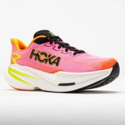 HOKA Mach X 3 Women's Neon Rose/Neon Tangerine -Walking Shoes US 043018 5