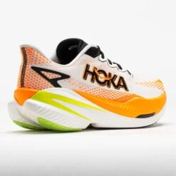 HOKA Mach X 3 Men's White/Neon Tangerine -Walking Shoes US 043021 6