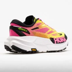 HOKA Mafate X Men's Neon HOKA Citrus/Neon Rose -Walking Shoes US 043308 6